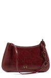 House Of Want Newbie Vegan Leather Shoulder Bag In Glossy Burgundy
