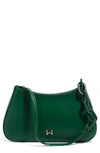 House Of Want Newbie Vegan Leather Shoulder Bag In Dark Green