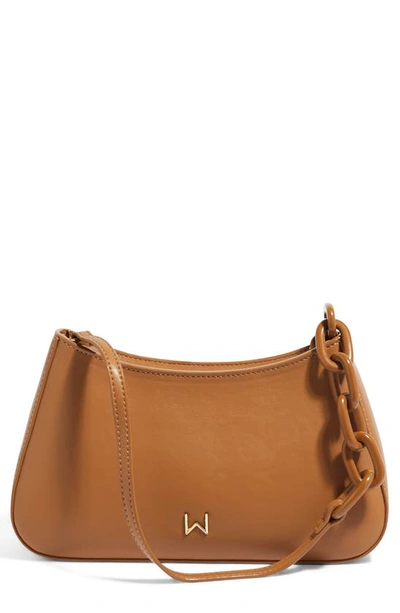 House Of Want Newbie Vegan Leather Shoulder Bag In Toffee