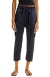 Cami Nyc Carmen Silk Blend Drawstring Pants In Navy
