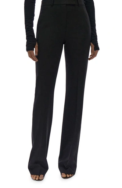 Helmut Lang High-rise Straight-leg Trousers In Black