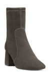 Stuart Weitzman Sleek Suede 60 Sock Bootie In Slate