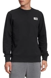 The North Face Heritage Patch Crewneck Sweatshirt In Tnf Black