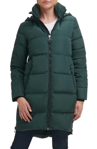 Karl Lagerfeld Water Resistant Puffer Jacket In Emerald