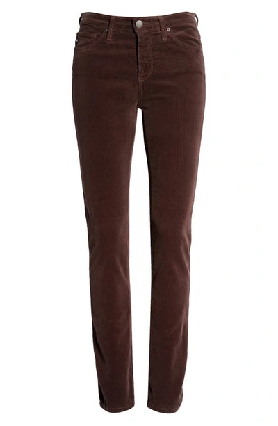 Ag 'prima' Corduroy Skinny Pants In Rich Oak