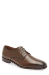 Hugo Boss Lisbon Plain Toe Derby In Medium Brown