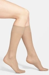 Nordstrom 3-pack Sheer Knee Highs In Soft Taupe