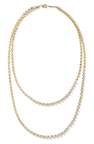 Lana Miami Double Layered Necklace In Yellow Gold