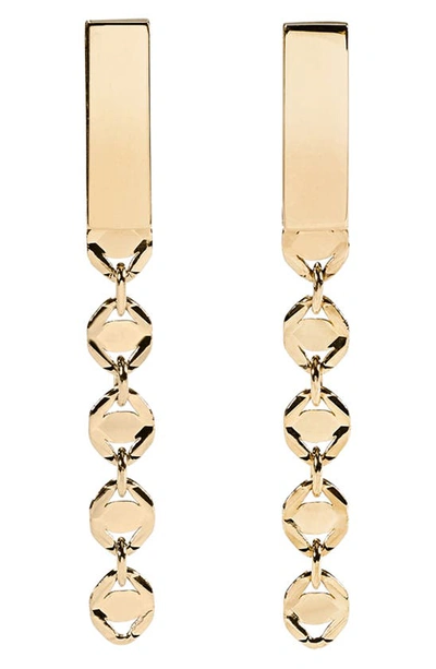 Lana Women's Short 14k Yellow Gold Miami Linear Earrings