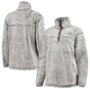 G-iii 4her By Carl Banks Women's Gray San Jose Sharks Sherpa Quarter-zip Pullover Jacket In Gray