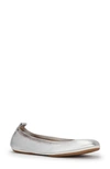 Yosi Samra Samara Foldable Ballet Flat In Silver