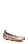 Yosi Samra Samara Foldable Ballet Flat In Rose Gold