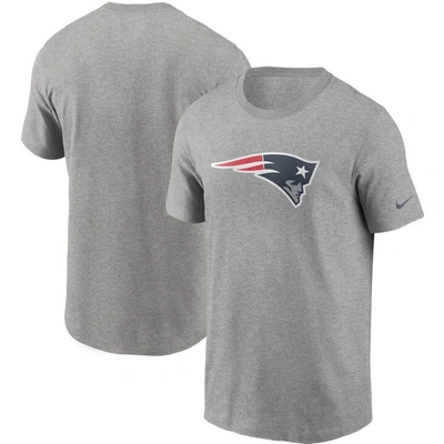 Nike Heathered Gray New England Patriots Primary Logo T-shirt In Heather Gray
