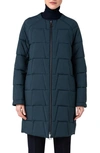 Akris Reversible Techno-quilted Puffer Jacket In Gallus Green Navy