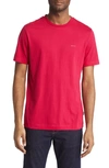 Hugo Boss Thompson Cotton T-shirt In Bright Red