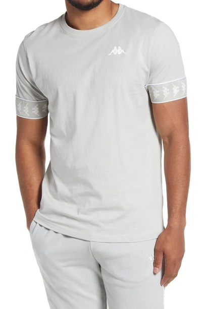 Kappa 222 Banda Niji 2 Graphic Tee In Grey Northern