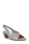 Munro Rochelle Sling-back Sandal In Castoro Stardust In Stardust