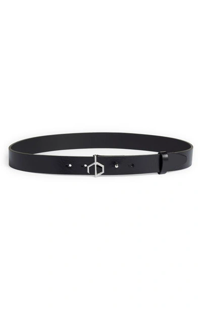 Rag & Bone 20th Anniversary Skinny Leather Belt In Black