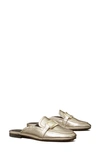 Tory Burch Georgia Mule In Metallic Gold