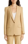 Club Monaco Borrem Single Button Blazer In Camel