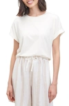 Splendid Recycled Blend Crewneck T-shirt In White
