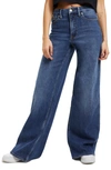 Good American Good Skate Wide Leg Jeans In Indigo062