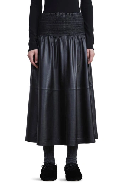 Lafayette 148 Nappa Lambskin Leather Zip Cropped Jacket in Copper