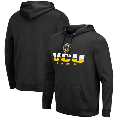 Colosseum Black Vcu Rams Lantern Pullover Hoodie