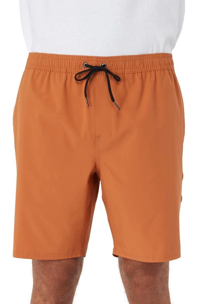 O'neill Reserve Elastic Waist Shorts In Adobe