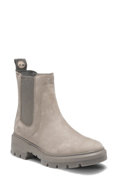 Timberland Women's Cortina Valley Stretch Chelsea Boots In Lt Taupe Nubuck