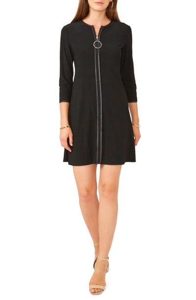 Chaus Zip-up Dress In Black