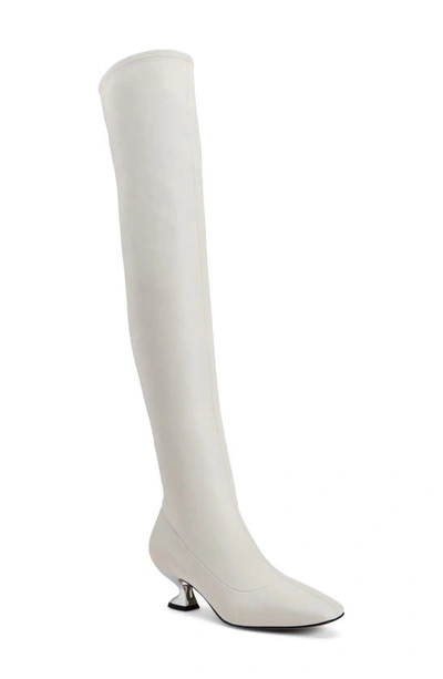 Katy Perry Women's The Laterr Side Zip Over The Knee Boots In White