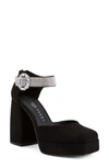 Katy Perry Women's The Uplift Buckle And Back Zip Platform Pumps In Black