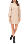 CHAUS BALLOON SLEEVE KNIT MINIDRESS