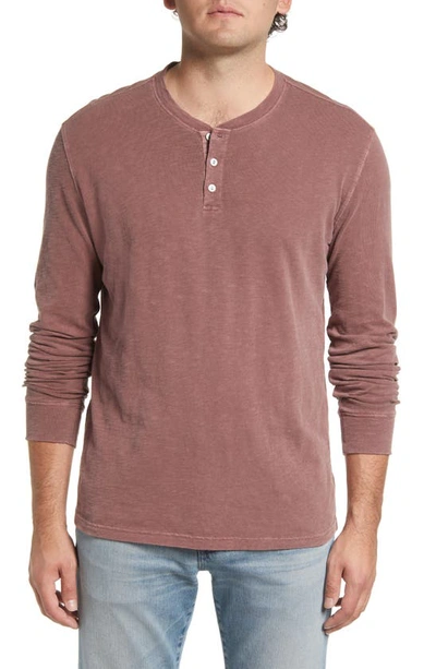 Rails Skhi Knit Long Sleeve Shirt In Brick