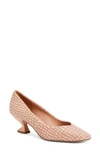 Katy Perry The Laterr Snake Embossed Pump In Yellow