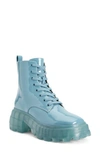 Katy Perry Women's The Geli Combat Square Toe Lug Sole Boots Women's Shoes In Blue