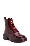 Katy Perry The Geli Combat Boot In Burgundy