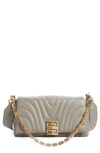 Givenchy Small 4g Quilted Leather Crossbody Bag In Stone Grey