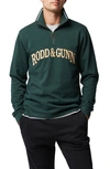 Rodd & Gunn Burnbridge Cotton Half-zip Pullover In Forest