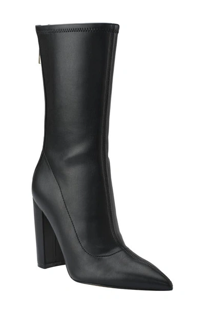Guess Abbale Pointed Toe Boot In Black