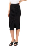 Vince Camuto Slit Midi Skirt In Black