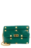 Valentino Garavani Roman Stud Nappa Chain Bag In Jungle Roman