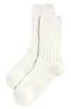 Stems Women's Lux Cashmere Wool Crew Socks Gift Box In Ivory