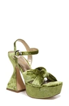 Circus By Sam Edelman Audrea Platform Sandal In Light Jade Velvet