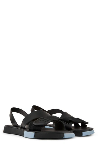 Camper Set Slingback Sport Sandal In Black