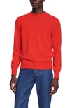 Sandro Industrial Cashmere Sweater In Orange