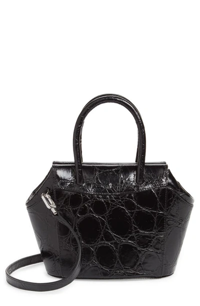 Gu-de Bari Leather Top Handle Bag In Black