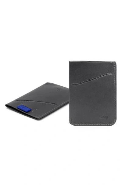 Bellroy Card Sleeve Wallet In Charcoal Cobalt