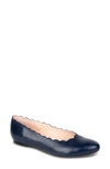 Patricia Green Palm Beach Scalloped Ballet Flat In Navy